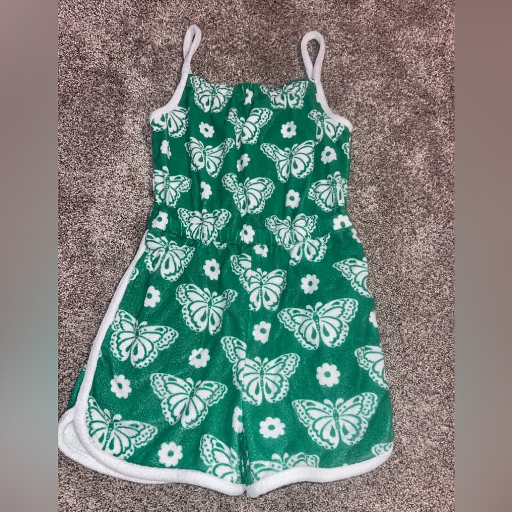 Mini boden terry romper 7/8y